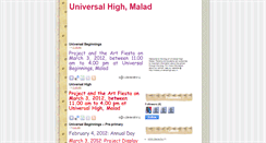 Desktop Screenshot of maladblog.universalhigh.edu.in